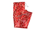 Red & Silver Brocade Cross Worship Flag Bag