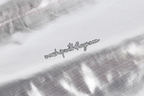 Silver Metallic Lamé Angel Wing Flags