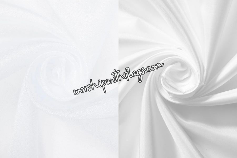 Pure Grace Double Layer White Angel Wing Flags