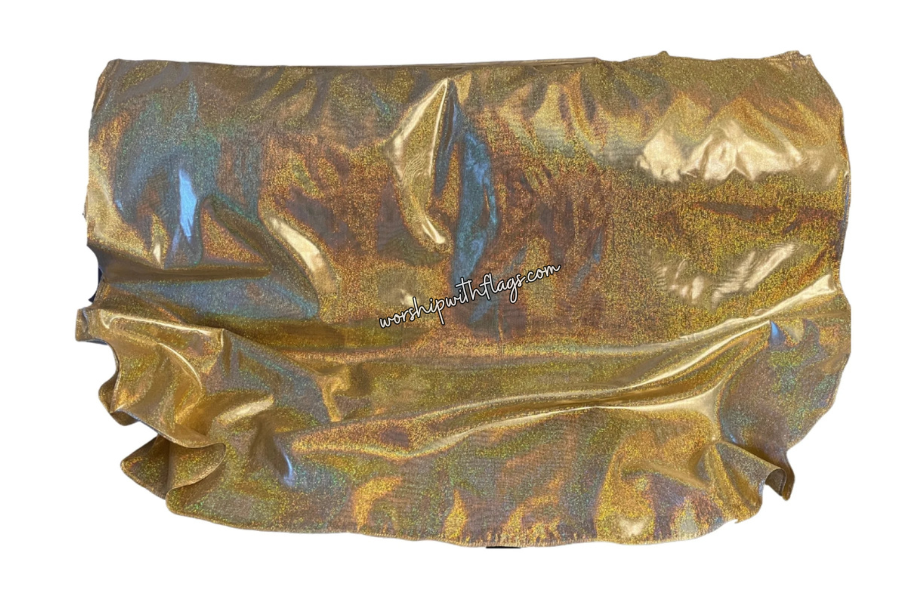 Gold Shimmer Worship Flags