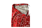 Red & Silver Brocade Cross Worship Flag Bag