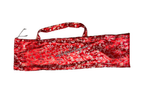 Red & Silver Brocade Cross Worship Flag Bag