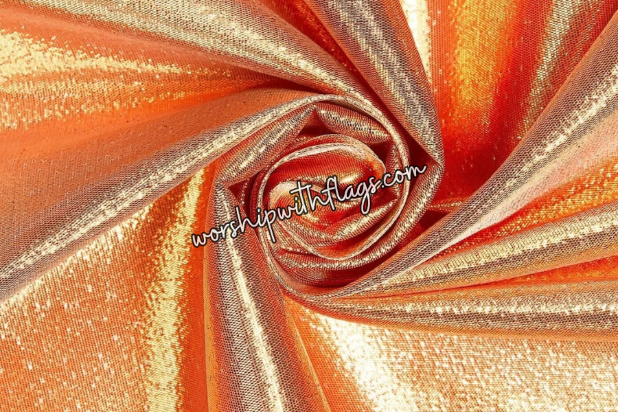 Copper Classic Lamé Large Angel Wing Flags