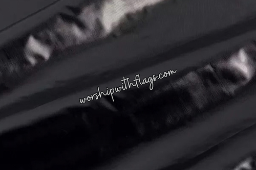 Black Metallic Lamé Angel Wing Flags