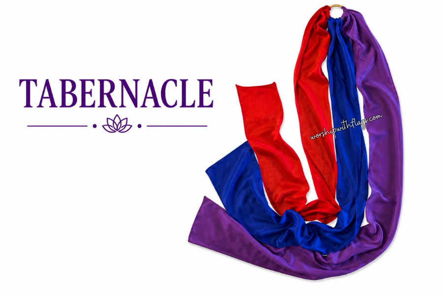 5ft Triple Strand Chiffon Worship Streamer