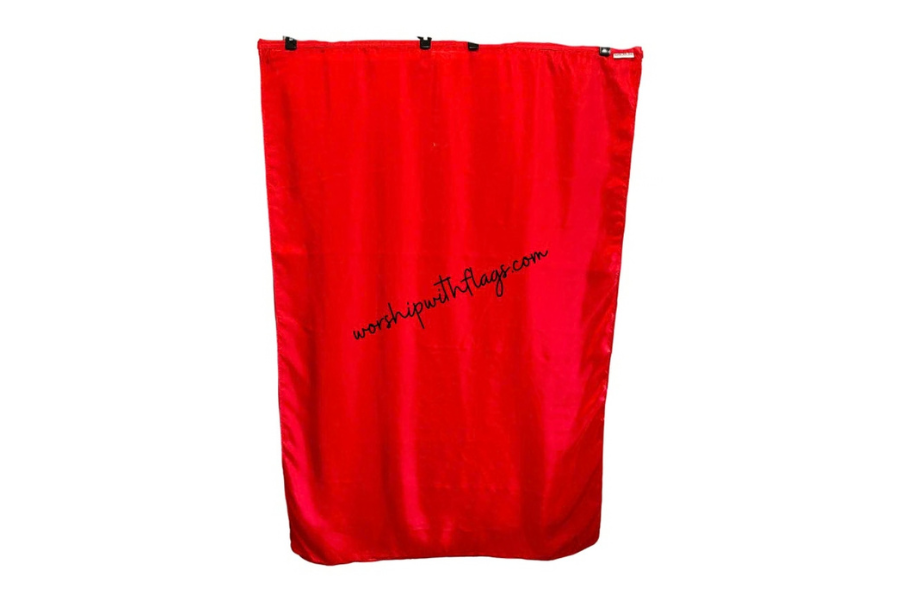 The Redeemed – 8mm Silk Worship Flags