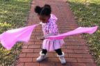 Children's Small Poly Silk Angel Wing Flags