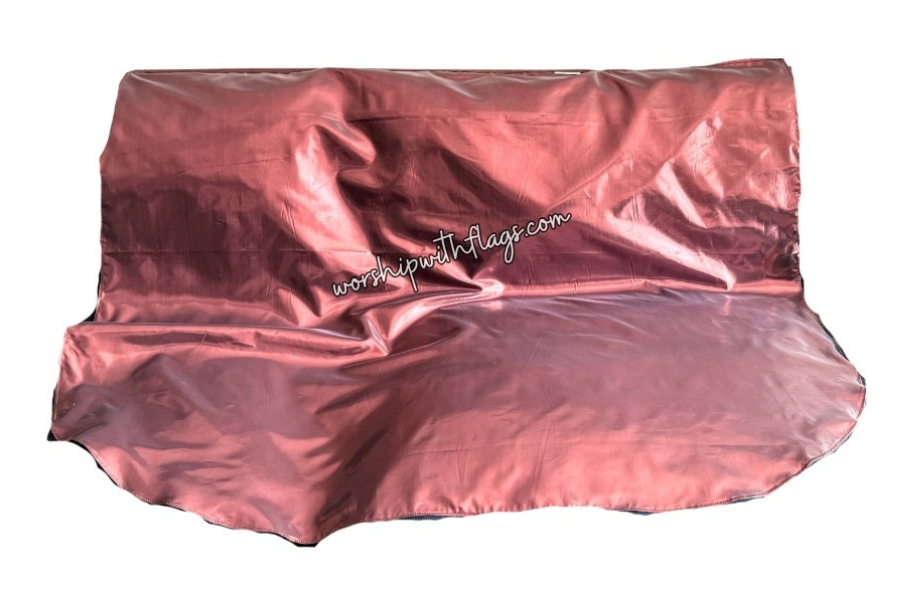 Brown Metallic Lamé Angel Wing Flags