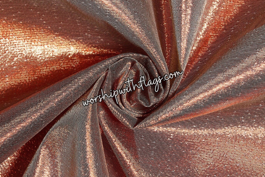 Bronze Classic Lamé Large Angel Wing Flags