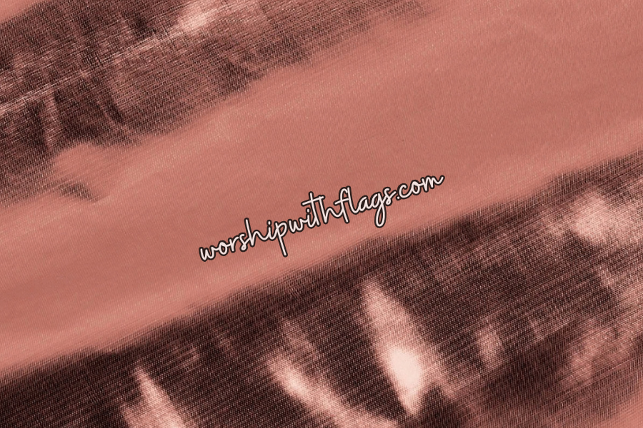 Brown Metallic Lamé Angel Wing Flags