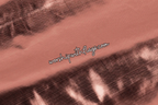 Brown Metallic Lamé Angel Wing Flags