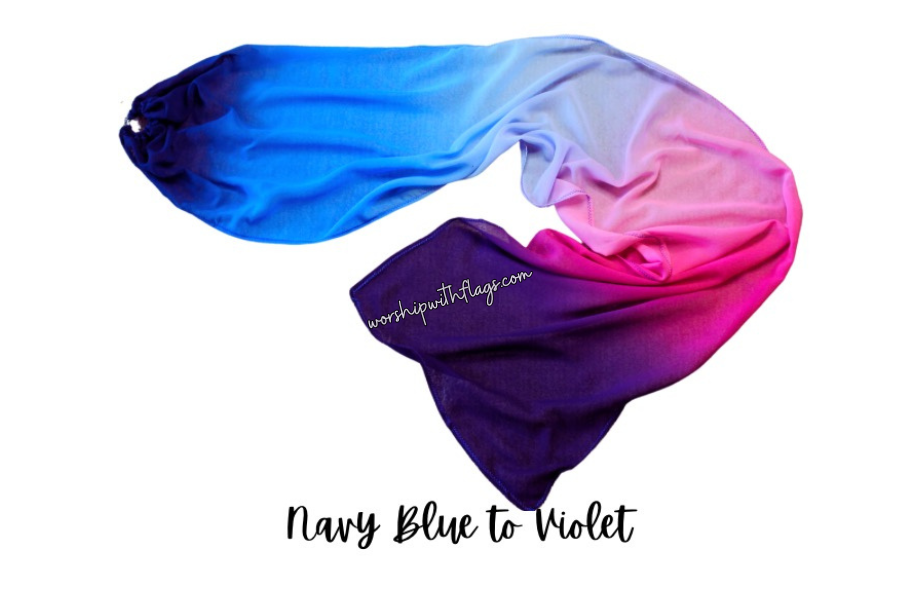 5ft Ombré  Chiffon Worship Streamer