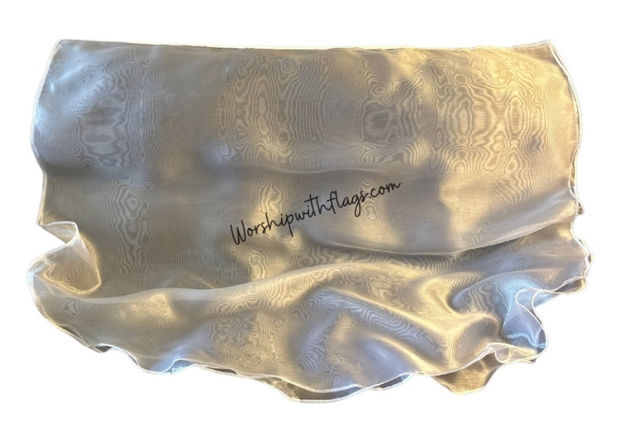 Large & X-Large Mirror Organza Angel Wing Flags