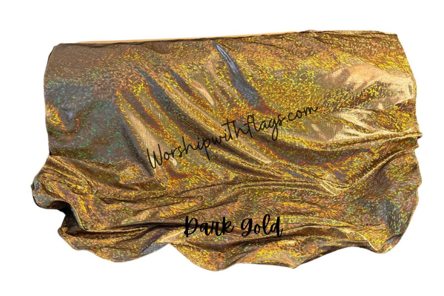 Dark Gold Holographic Angel Wing Flags