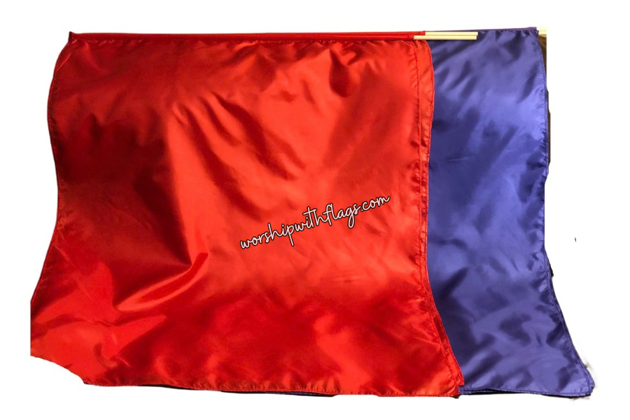 Medium Square Poly Silk Flags