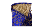 Royal Blue & Gold Brocade Cross Worship Flag Bag