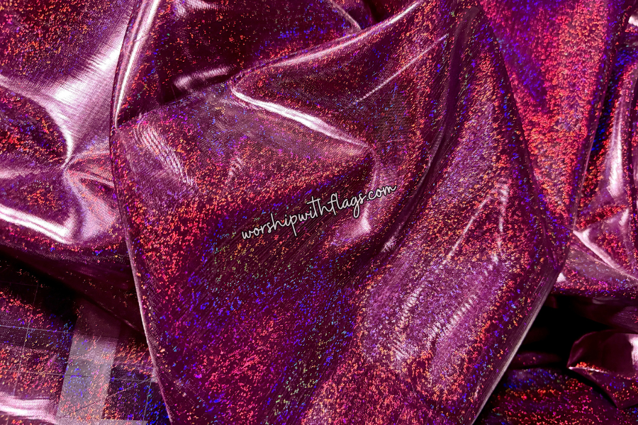Maroon Shimmer Worship Flags