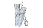 White & Silver Brocade Cross Worship Flag Bag
