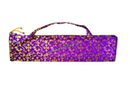 Dark Purple & Gold Brocade Cross Worship Flag Bag