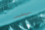 Teal Metallic Lamé Angel Wing Flags
