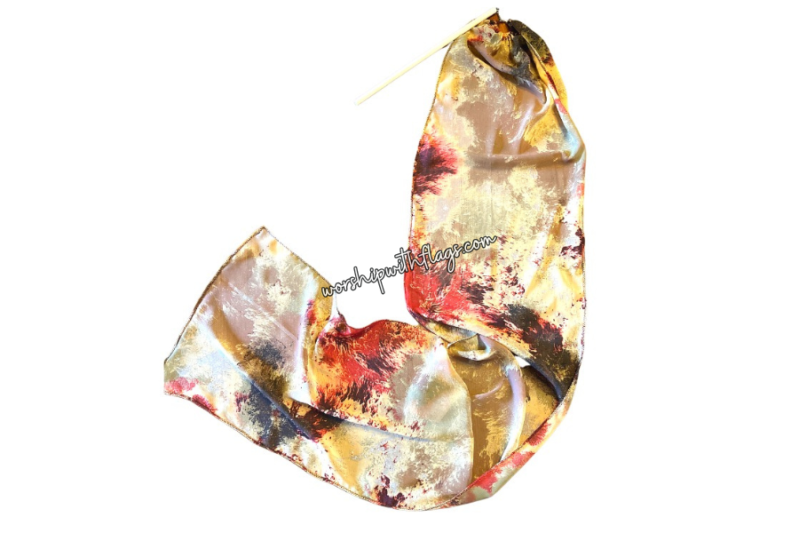 5ft Tie-Dye Chiffon Worship Streamer