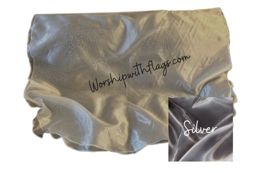 Large & X-Large Mirror Organza Angel Wing Flags