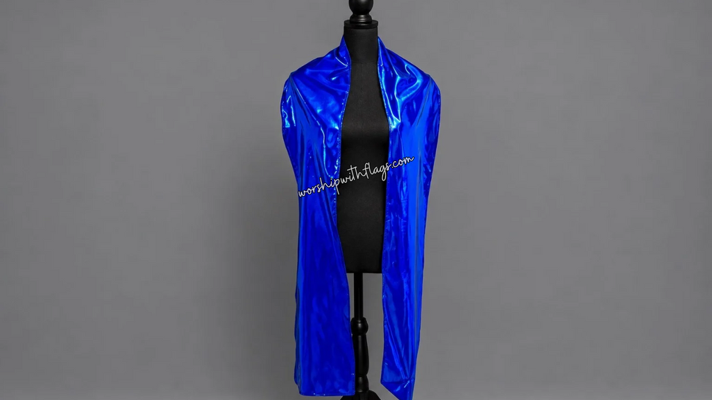7ft Solid Metallic Lamé Worship Streamer