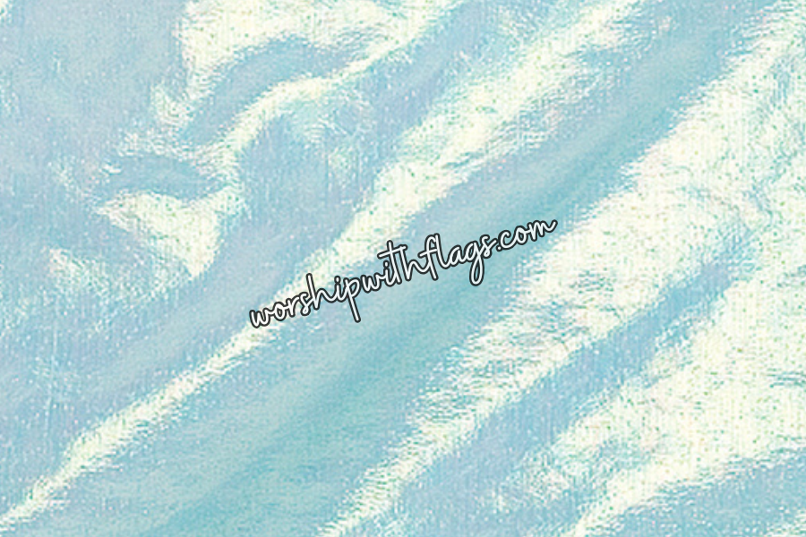 Aqua Iridescent Large Angel Wing Flags