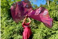 Maroon Shimmer Worship Flags