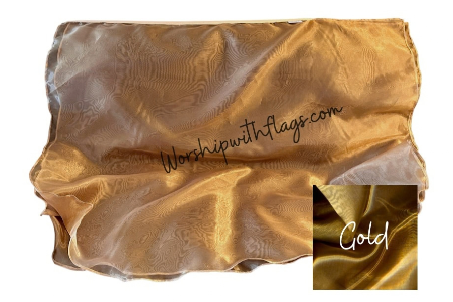 Large & X-Large Mirror Organza Angel Wing Flags