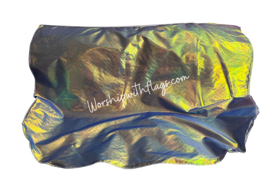 Blue Iridescent Large Angel Wing Flags