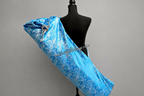Turquoise & Silver Brocade Worship Flag Bag