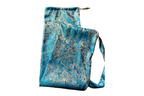 Turquoise & Silver Brocade Worship Flag Bag