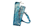 Turquoise & Silver Brocade Worship Flag Bag