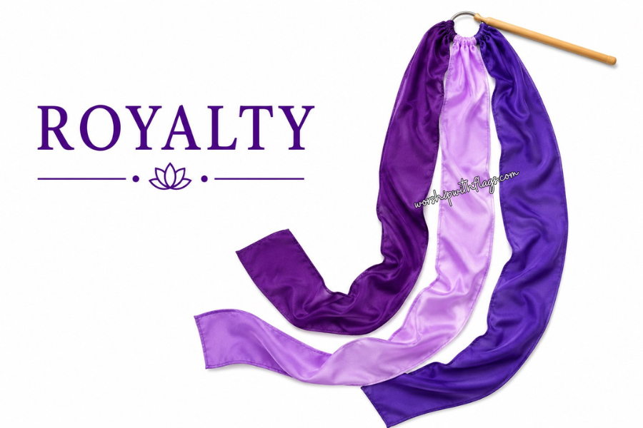 5ft Triple Strand Chiffon Worship Streamer