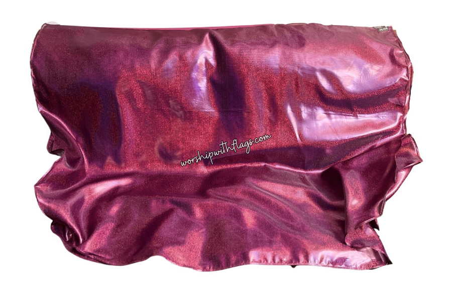 Maroon Shimmer Worship Flags