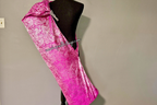 Fuchsia & Silver Brocade Worship Flag Bag