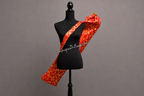 Red & Gold Brocade Cross Worship Flag Bag