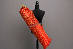 Red & Gold Brocade Cross Worship Flag Bag