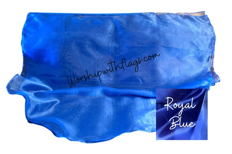 Large & X-Large Mirror Organza Angel Wing Flags