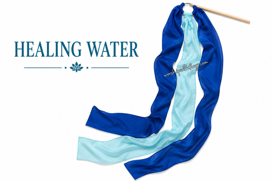 5ft Triple Strand Chiffon Worship Streamer