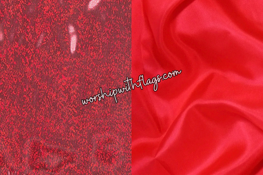 Sacrificial Love 6ft Silk Worship Flags