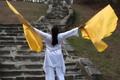 Brass Classic Lamé Large Angel Wing Flags