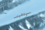 Sky Blue Metallic Lamé Angel Wing Flags