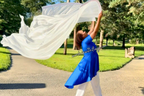 Heaven’s Breath – Jumbo 52” x 84” White Silk Flags w/ Bold Fire Tips