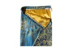 Turquoise & Gold Brocade Worship Flag Bag