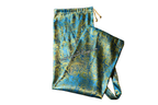 Turquoise & Gold Brocade Worship Flag Bag