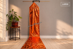 12ft Copper Metallic Lamé Kite Streamer