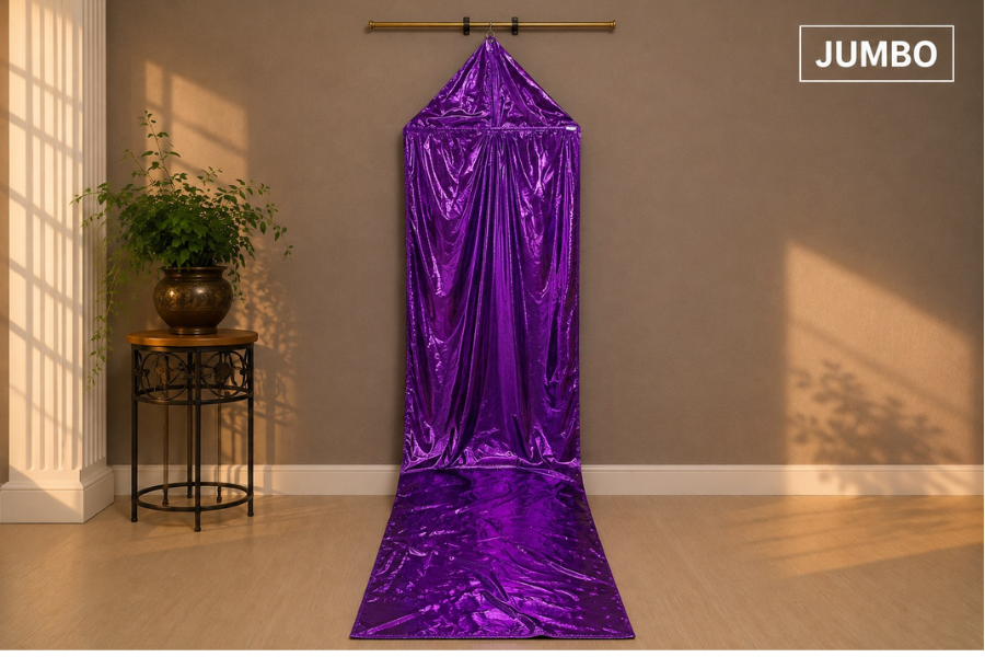 12ft Purple Passion Metallic Lamé Kite Streamer
