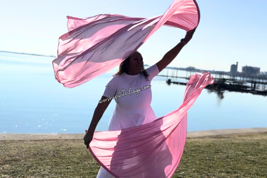 Tender Mercy – 8mm Silk Worship Flags